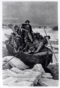 George Washington átkel a Delaware folyón